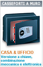 Casseforti fissaggio a muro