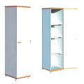 Armadio portascope in resina