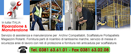 assistenza scaffali