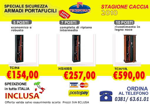 OFFERTA Armadi Portafucile
