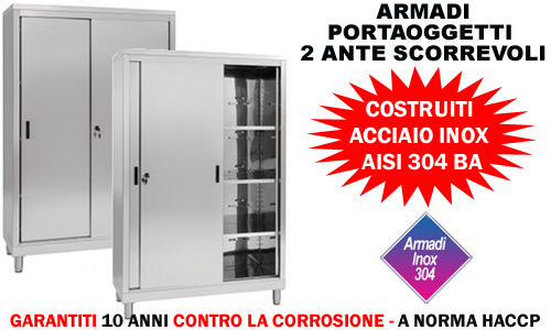 Armadio ante scorrevoli Serie 50 Aisi 304