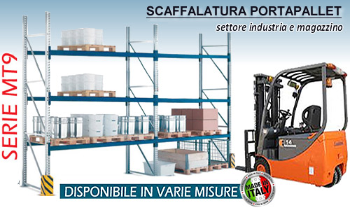 scaffalatura per pallet