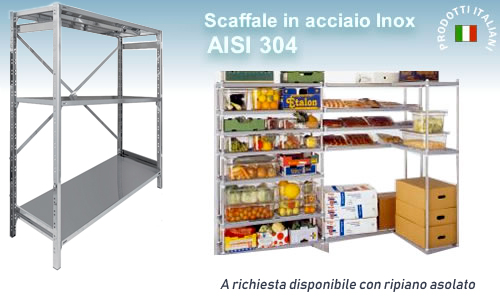 Scaffali in acciaio inox