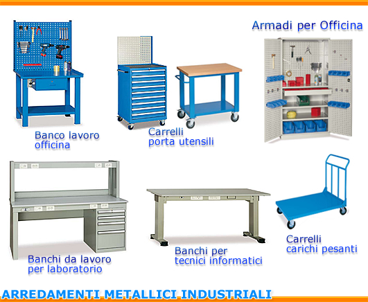 Arredamenti industriali armadi metallici banchi da lavoro for Ccnl legno e arredamento piccola e media industria