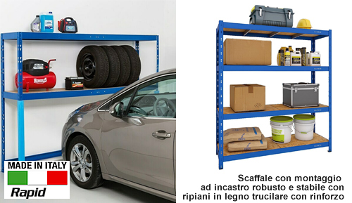 scaffalatura per box e garage