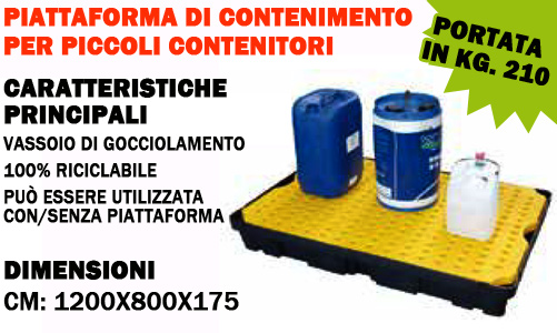 vasca in PE 280 lt