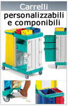 Carrelli pulizie componibili 