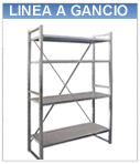 Scaffali acciaio inox a Gancio