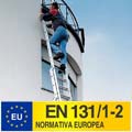 Scala professionale in 3 tronchi allungabile con fune
