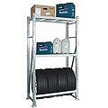 Scaffali porta pneumatici per box