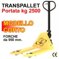 Transpallet manuale a forche da 1000 mm.