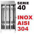 Armadietto Acciaio Inox Sporco/Pulito Aisi 304 P40