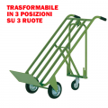 Carrelli TRASFORMABILI 3 ruote Kg. 200/300