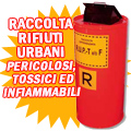 Cassonetti rifiuti urbani pericolosi 100 lt.