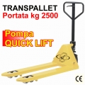 Transpallet manuale professionale a 4 rulli