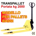 Transpallet manuale ribassato 