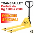 Transpallet con forche speciali