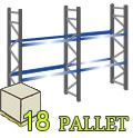 Scaffale per pallet 18 Posti - H.300 - L.560 cm