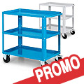 Carrello officina con 3 ripiani