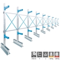 Scaffale Cantilever a 9 colonne