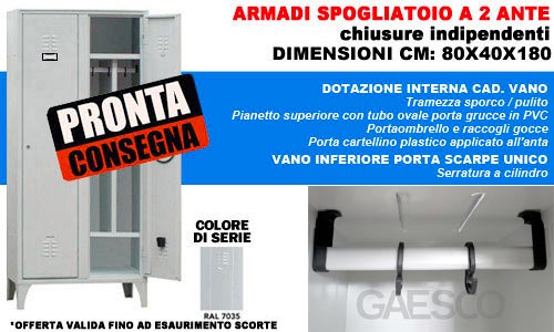 Offerta armadietto spogliatoio