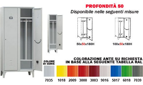armadietto con tramezza