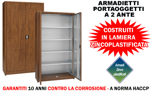 Armadio portaoggetti a due ante