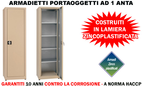 Armadio portaoggetti ad una anta