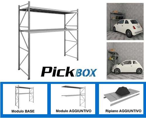 Scaffali ad incastro per garage e box