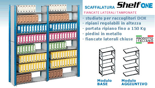 scaffali ufficio ad incastro