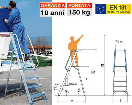 Scala con piattaforma