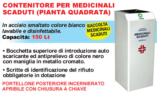 Contenitore medicinali scaduti