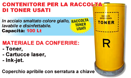 Contenitore toner usati