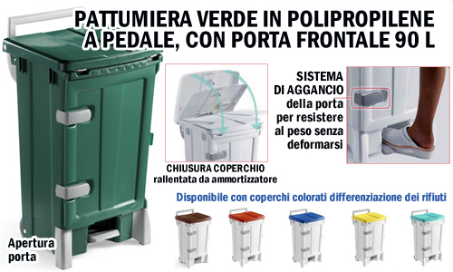 Pattumiera porta frontale