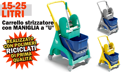 Carrelli  strizzatore con maniglia a U