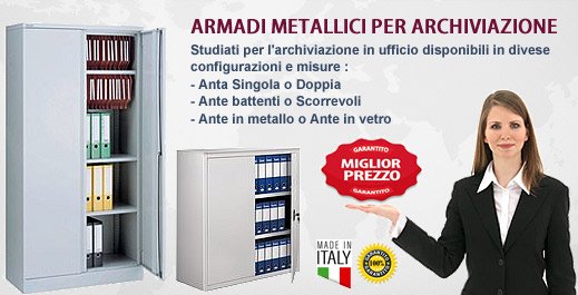 Armadi in metallo per ufficio